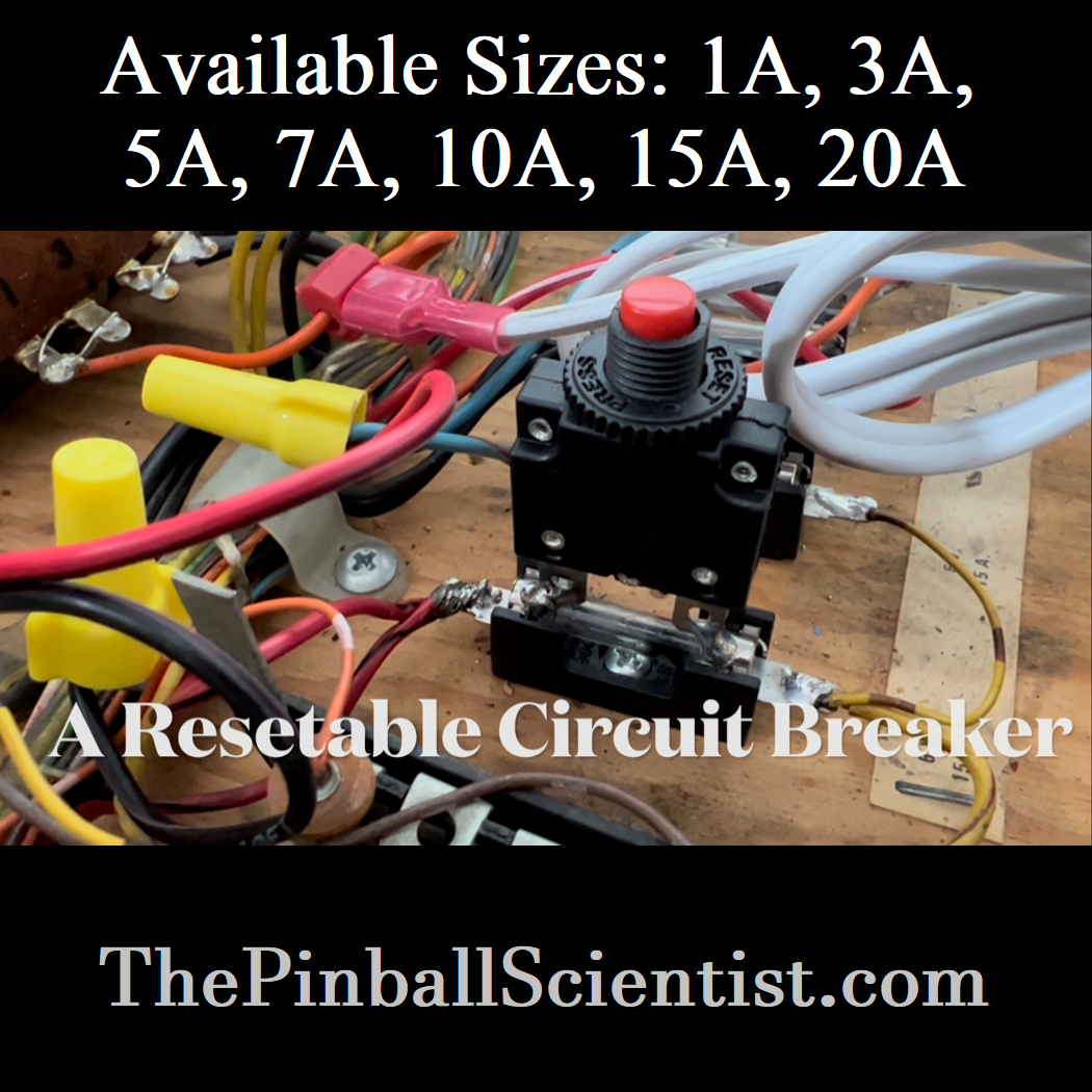 Resettable Fuse Circuit Breakers for Troubleshooting The Pinball
