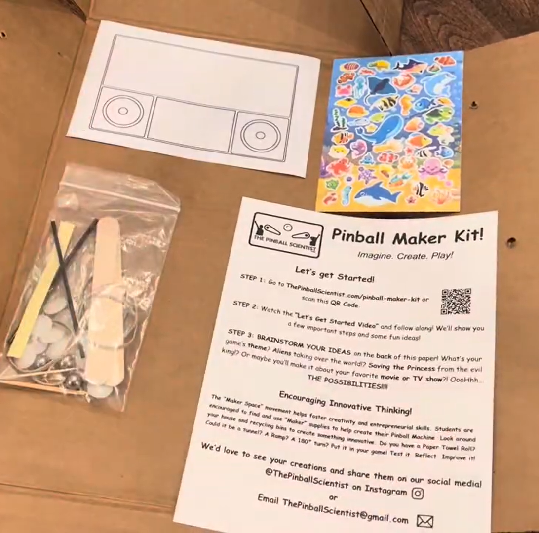 Build Your Own Pinball Machine with The Pinball Maker Crafting Kit for ...